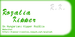 rozalia kipper business card